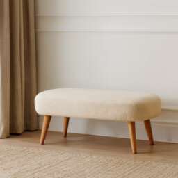 Hollway Cotton Upholstered Bench
