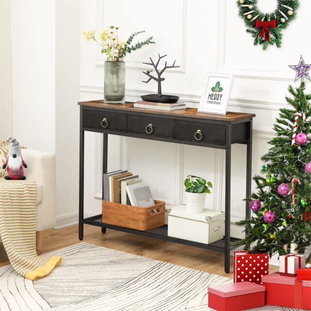 Abdera 100cm Console Table with 3 Drawers