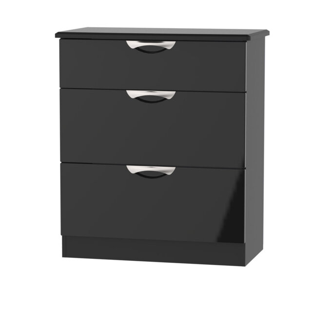 Fully Assembled Leodis 3 - Drawer Chest of Drawers