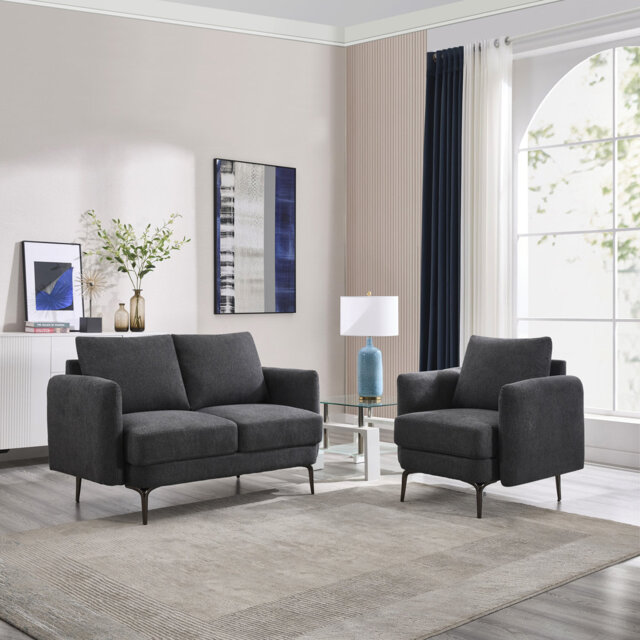 Delbreco 1+2 Seater Fabric Sofa Set
