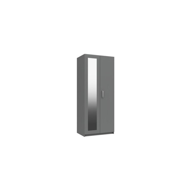 Narvaez 2 Door Manufactured Wood Wardrobe
