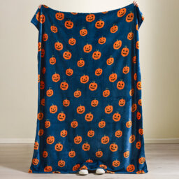 Halloween Pumpkins Cosy Blanket Throw