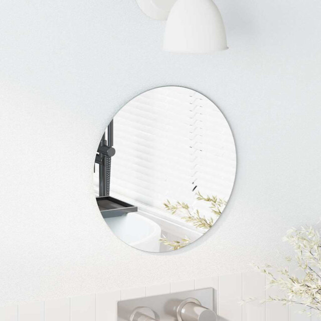 Wall Mirror Tempered Glass Modern Living Room Bathroom Decor For Indoor