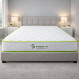 Single Mattress 90 X 190cm, Affordable 3ft Memory Foam and Spring Mattress. Approx. 7 inch/18cm Deep with Quilted Cool Touch Cover & Blue Tape Edge, F