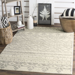 Pulbrough Hooked Ivory/Silver Rug