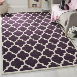 Vera Hand-Tufted Purple Area Rug