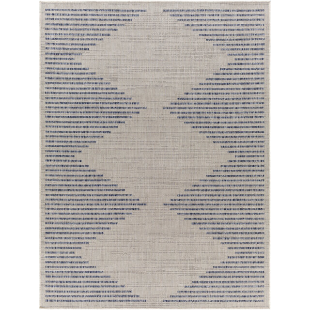 Masmoudi Indoor & Outdoor Boho Rug Blue/Ivory