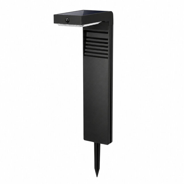 Satin Black Solar Powered Pathway Light