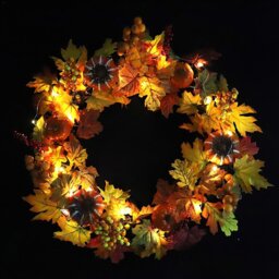 Lighted Artificial Wreath