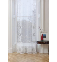 Wilfred Cotton Blend Sheer Single Curtain Panel