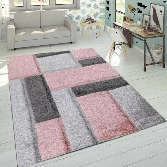 Modern Stylish Large Shaggy Area Rugs Hallway Living Room Bedroom Carpet Mats*