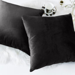Square Luxury Velvet plush Cushion cover sofa throws Pack of 2