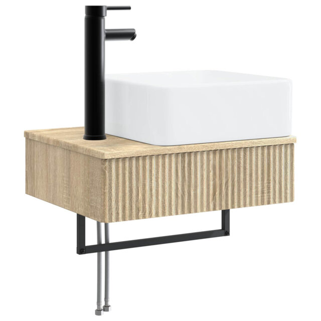Single Bathroom Vanity with Ceramic Basin