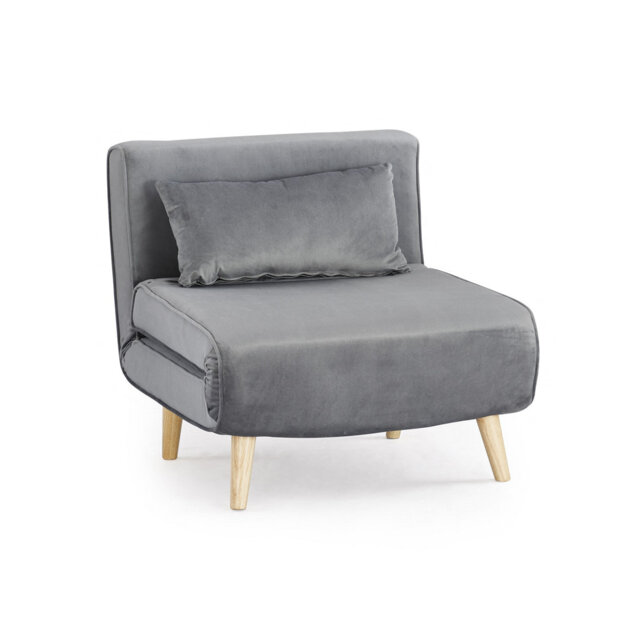 Griswalda 1 Seater Velvet Reclining Futon