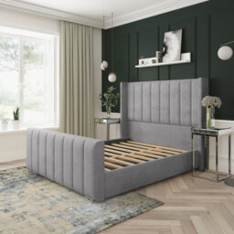 Aspen Plush Velvet Upholstered Bed Frame
