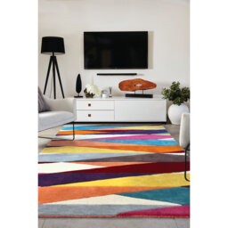 Abstract Loom Woven Area Rug