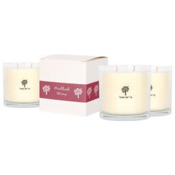 Nicola Spring 400g Mulled Wine Soy Wax Candles - Pack of 3 Jars