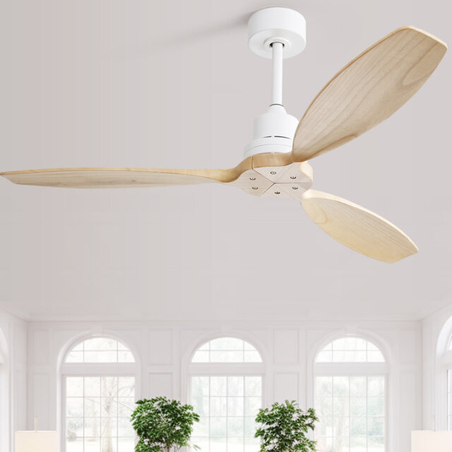 132cm 3 - Blade Propeller Ceiling Fan with Remote Control