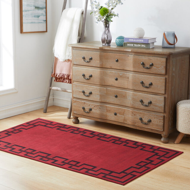 Brihanna Black/Red Indoor/Outdoor Rug