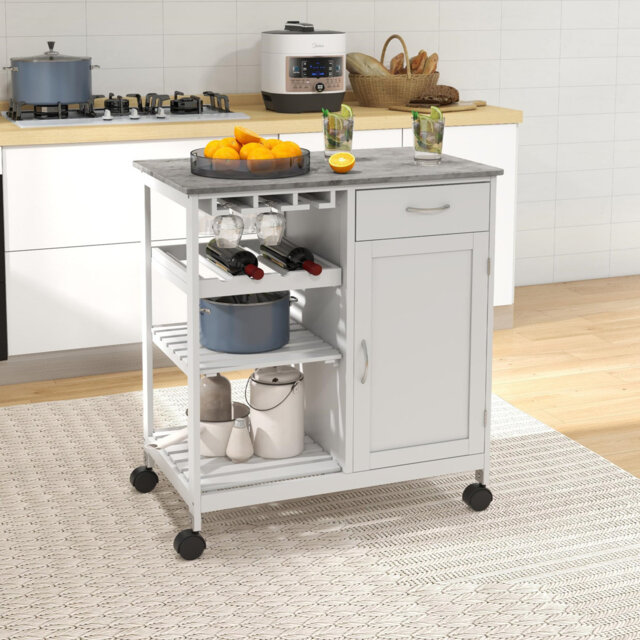 Wood Kitchen Cart