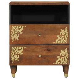 50cm W Solid Wood Bedside Table
