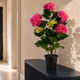 90cm Faux Flowering Plant in Pot Liner