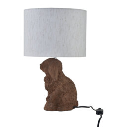 Lily - Bunny Table Lamp With Oatmeal Linen Shade