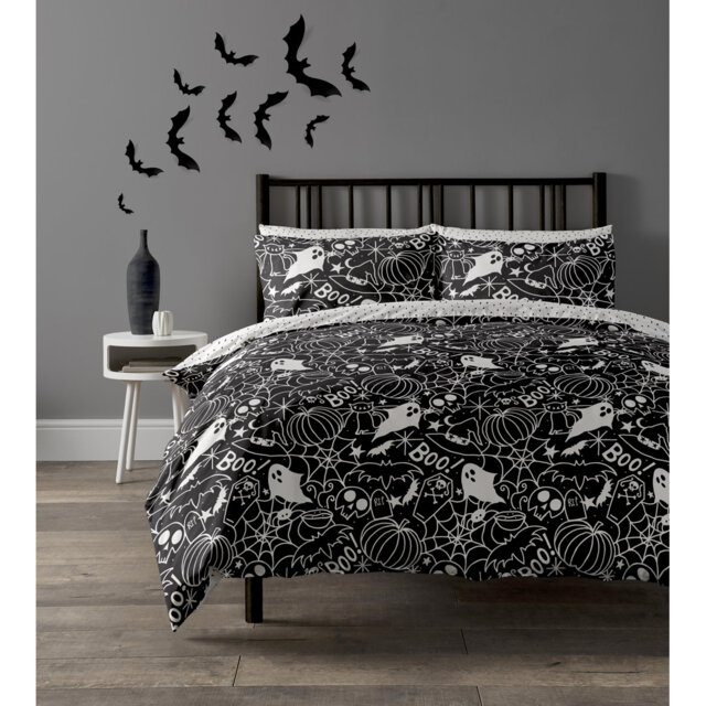 Death Doodle Duvet Cover Set with Pillowcases Quilt Cover Soft and Breathable