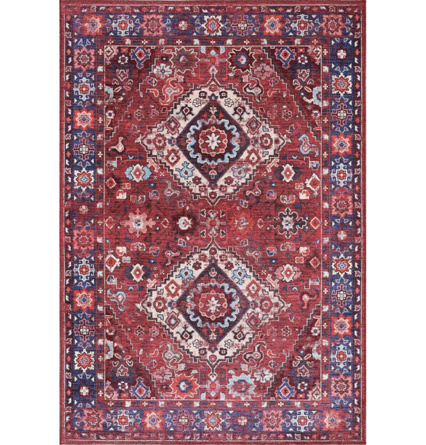 Traditional Area Rug Modern Non Slip Mat Large Entryway Rugs Washable Carpet Pad For Bedroom - 1307