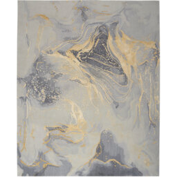 Chamarra Hand Tufted Wool Grey/Gold Rug