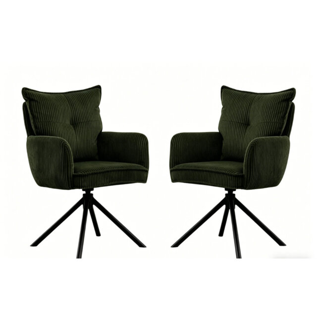 Buchhi Office Chair Dining Chair Home Chair Upholstered Armchair With High Backrest For Living Room, Bedroom, Dressing Room, Home Office(Set Of 2)
