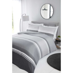 Southsea Polyester Striped Duvet Cover with Pillowcases Included