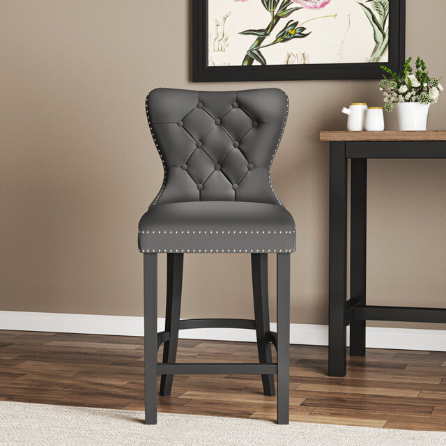 Julie 67cm Indoor Velvet Bar Stool Dining Chair