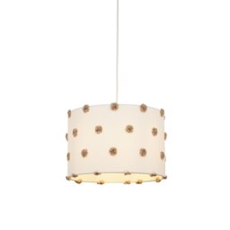 25cm H Polyester Drum Lamp Shade ( Clip On )