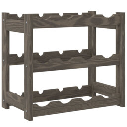12 Bottle Solid Wood Tabletop Wine Bottle Rack in