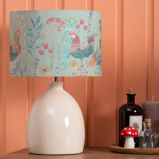 Bilbury Flock Ceramic Table Lamp