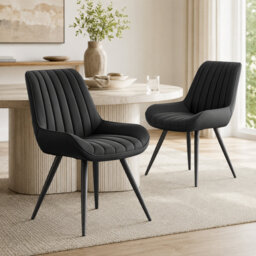 43.7cm H Polyester Upholstered Upholstered Back Side Chair