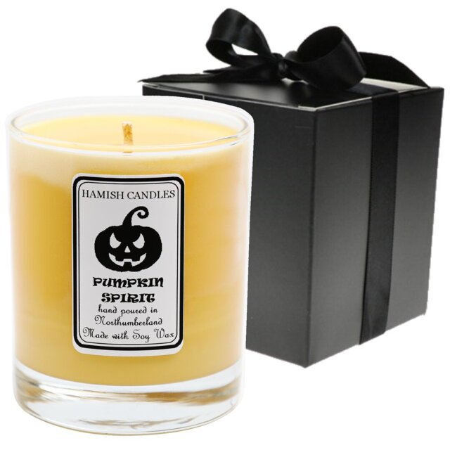 Soy Wax Pumpkin Spirit Scented Jar Candle