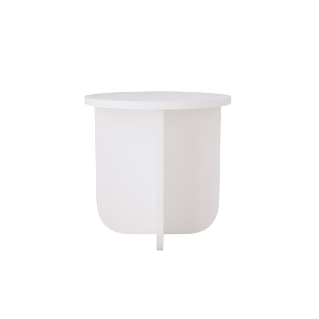 40cm Round Side Table, Compact Modern Wooden End Table, Minimalist Small Side Table for Living Room, Bedroom, Sofa & Corner Use, Easy Assembly, Space-