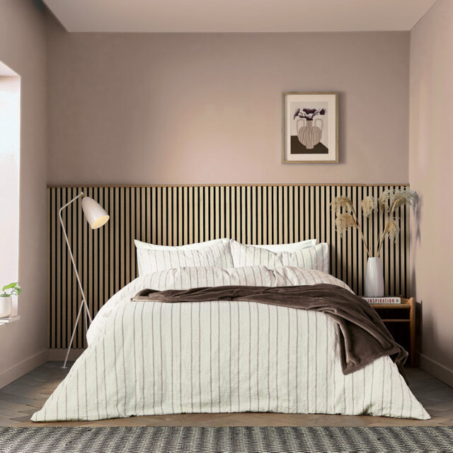 Waffle Stripe Duvet Cover Set