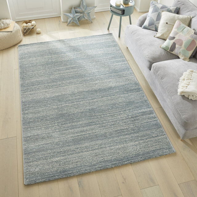 Plush Aqua Area Rug