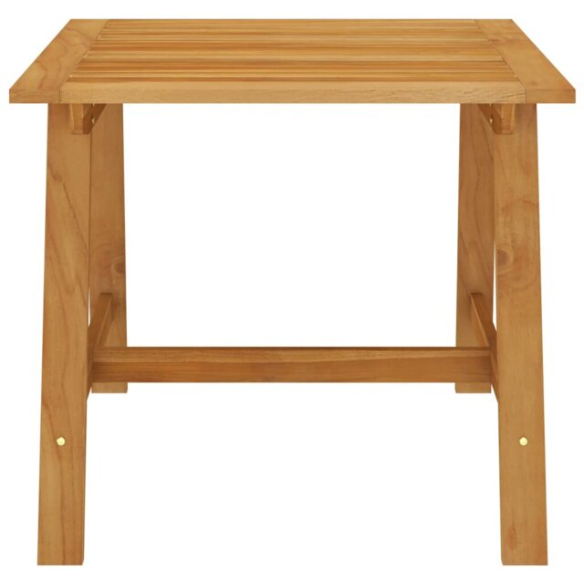 Rosalind Wheeler Garden Dining Table 88X88x74 Cm Solid Acacia Wood