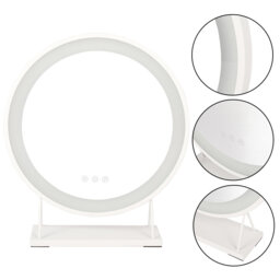 Metal Round Floor Mirror