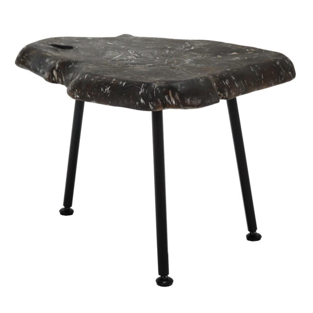 Charcoal Teak Side Table