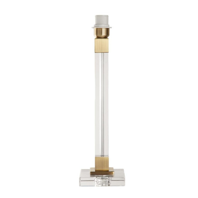 Auril Mild Steel And Crystal Lamp Base Lamp