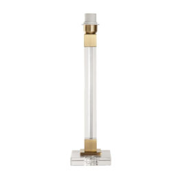 Auril Mild Steel And Crystal Lamp Base Lamp