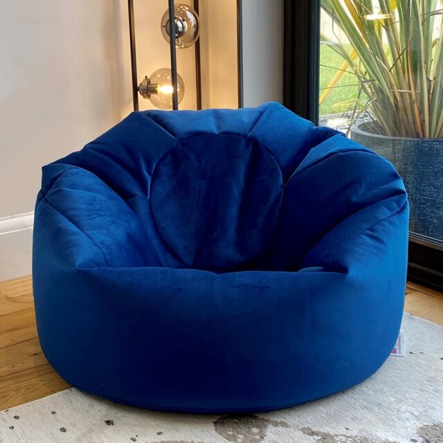 Velvet Refillable Classic Bean Bag
