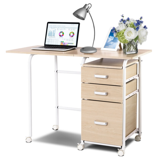 Metal Base Computer Desk