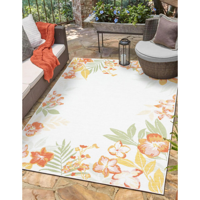 Andretti Cream Indoor/Outdoor Rug