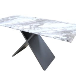 Solid Wood Base Dining Table